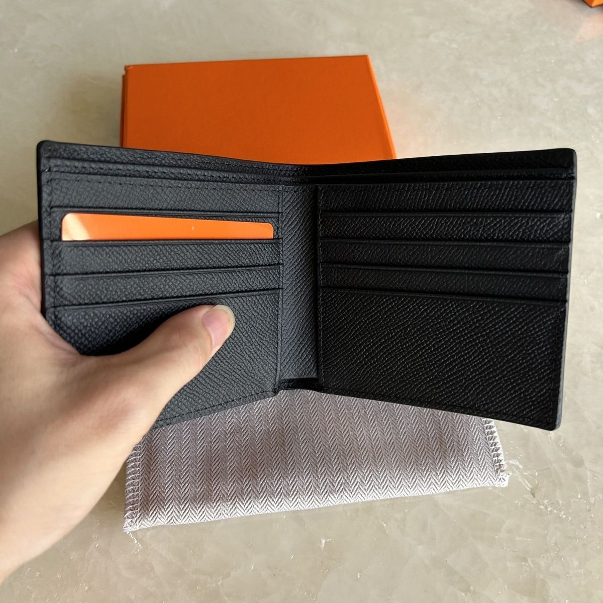 Hermès – "H" ლოგოთი გაფორმებული ნატურალური ტყავის ტრენდული საფულე thumbnail