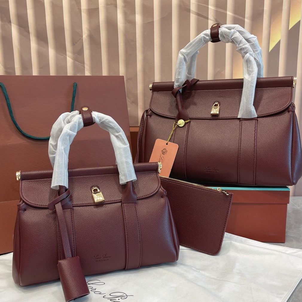 Loro Piana – ელეგანტური დიზაინის ნატურალური ტყავის ქალის ტრენდული ჩანთა thumbnail