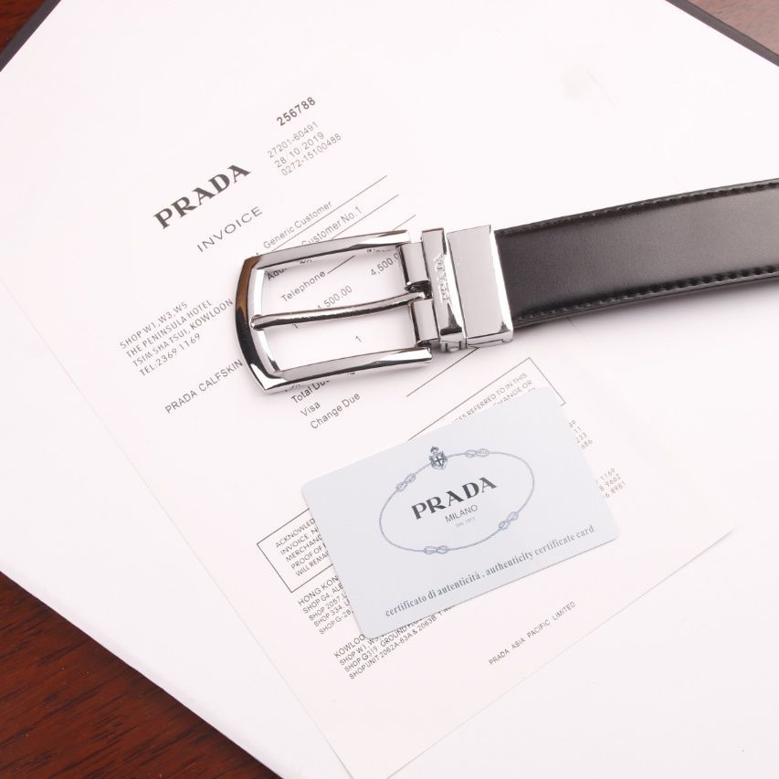 Prada – ნატურალური ტყავის საფულისა და ქამრის ექსკლუზიური სასაჩუქრე ნაკრები thumbnail