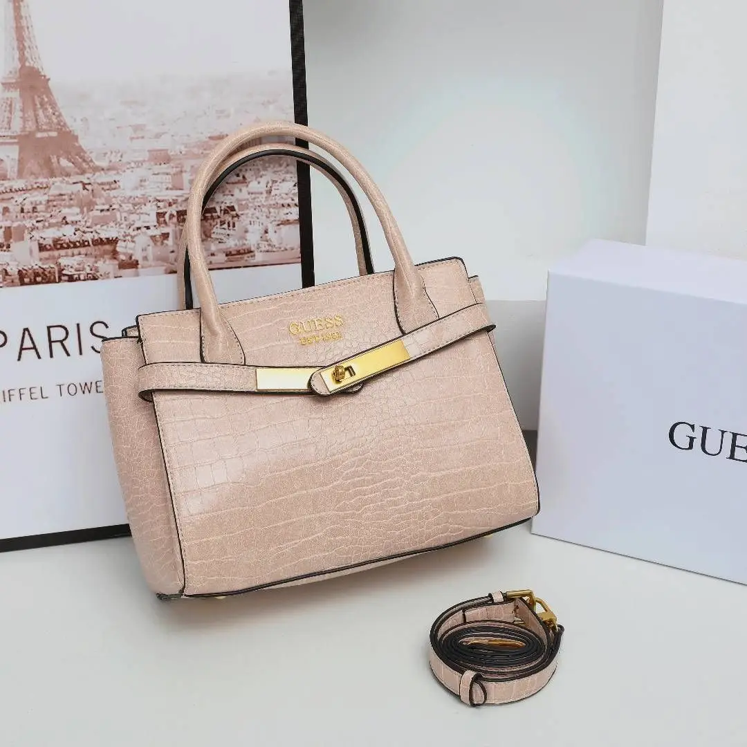 Guess – ლუქს კლასის კლასიკური სტილის ხელჩანთა