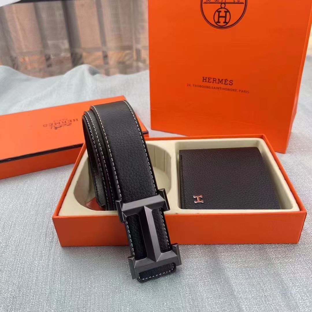 Hermès – საკულტო "H" ლოგოთი გაფორმებული ტყავის ტრენდული კომპლექტი