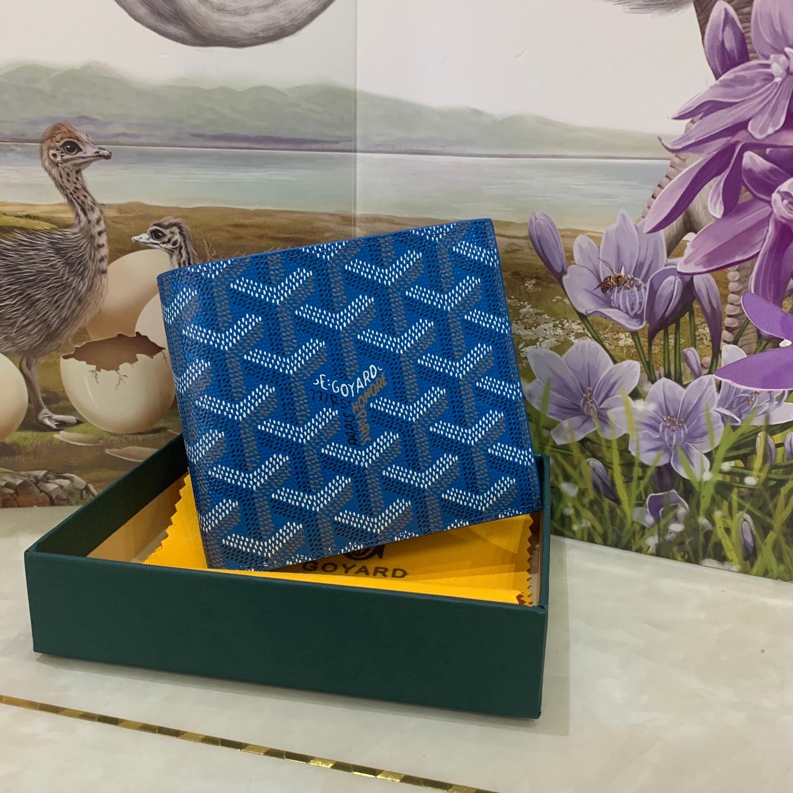Goyard – Goyardine საკულტო პრინტით გაფორმებული ტყავის ტრენდული საფულე