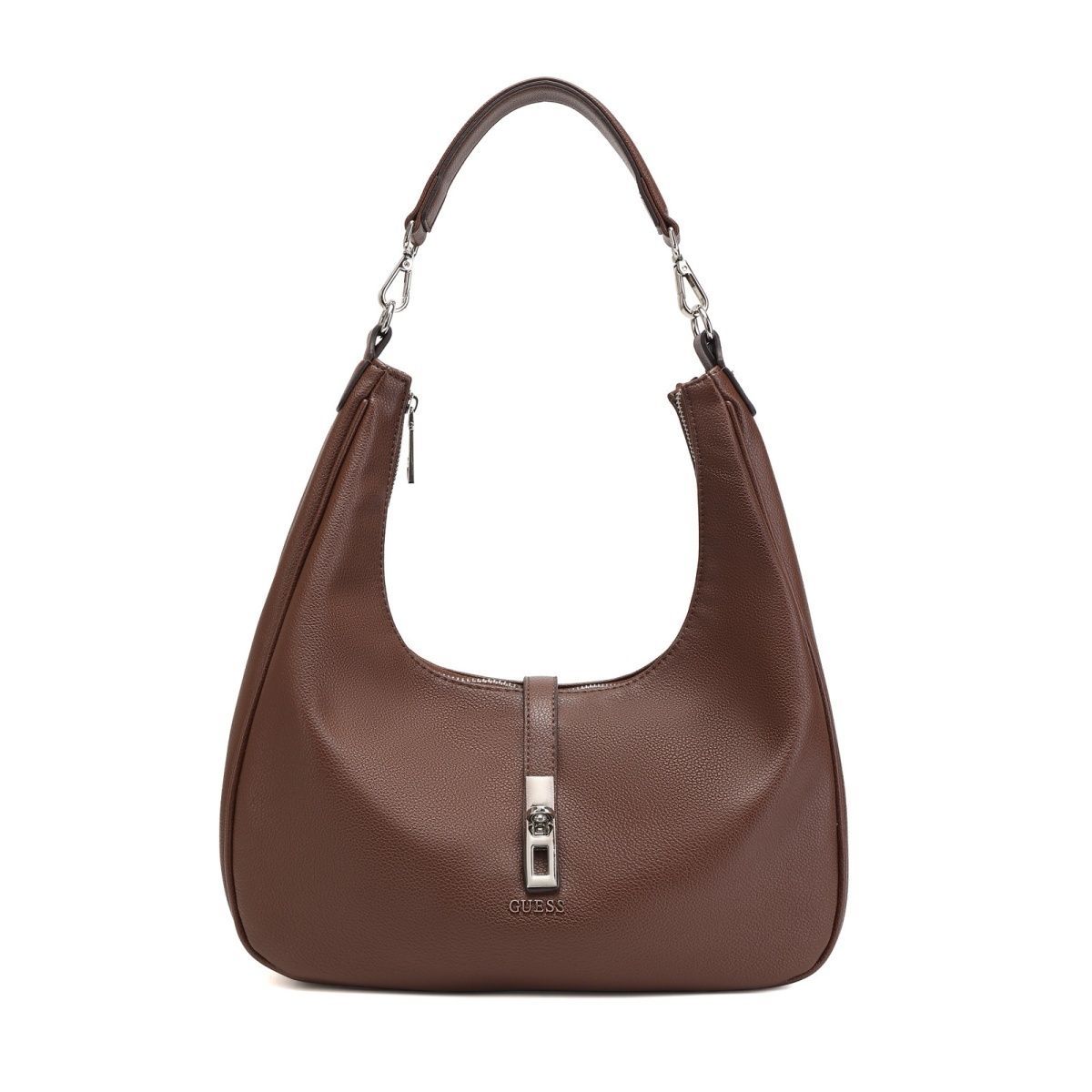 GUESS – ელეგანტური მეტალის შესაკრავით გაფორმებული ტრენდული ჩანთა