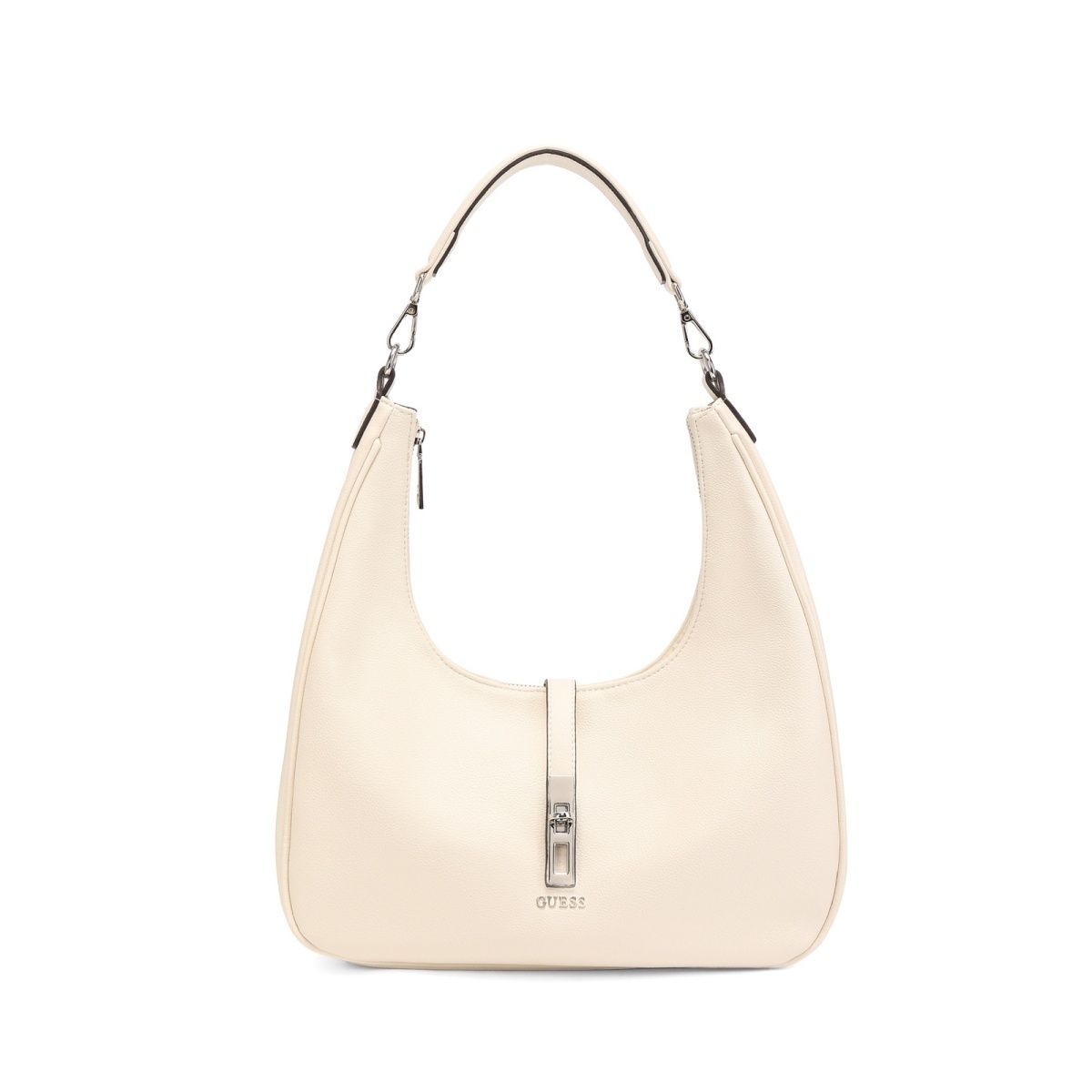 GUESS – ელეგანტური მეტალის შესაკრავით გაფორმებული ტრენდული ჩანთა
