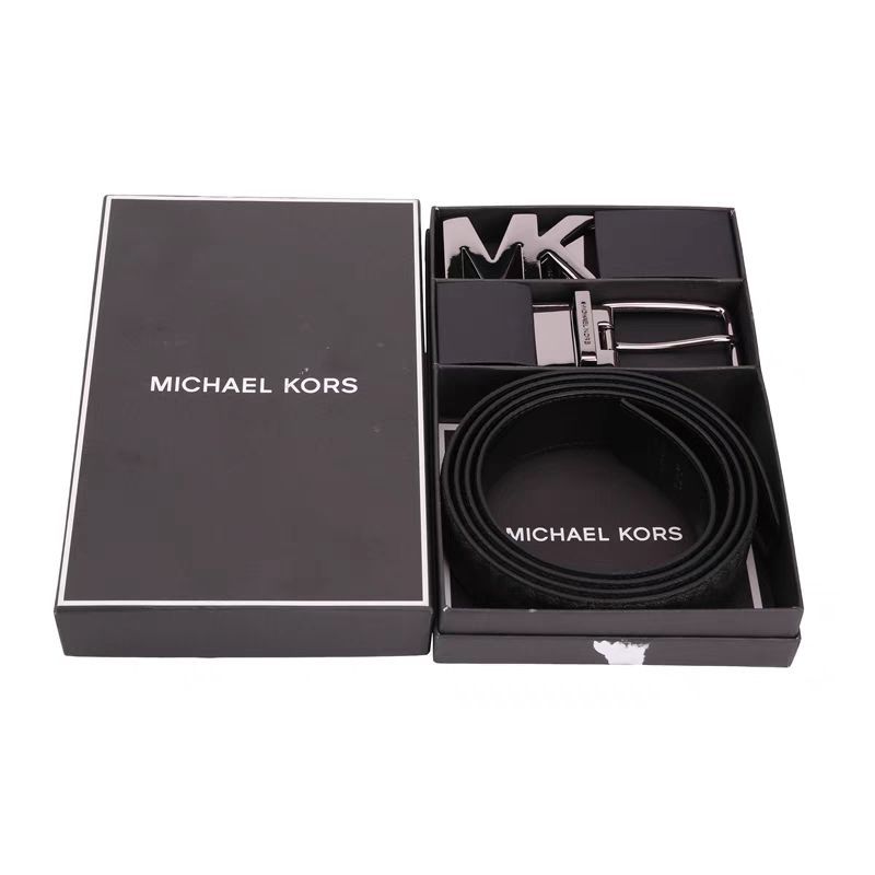 Michael Kors – ნატურალური ტყავის ქამრისა და ცვლადი ბალთების ექსკლუზიური ნაკრები