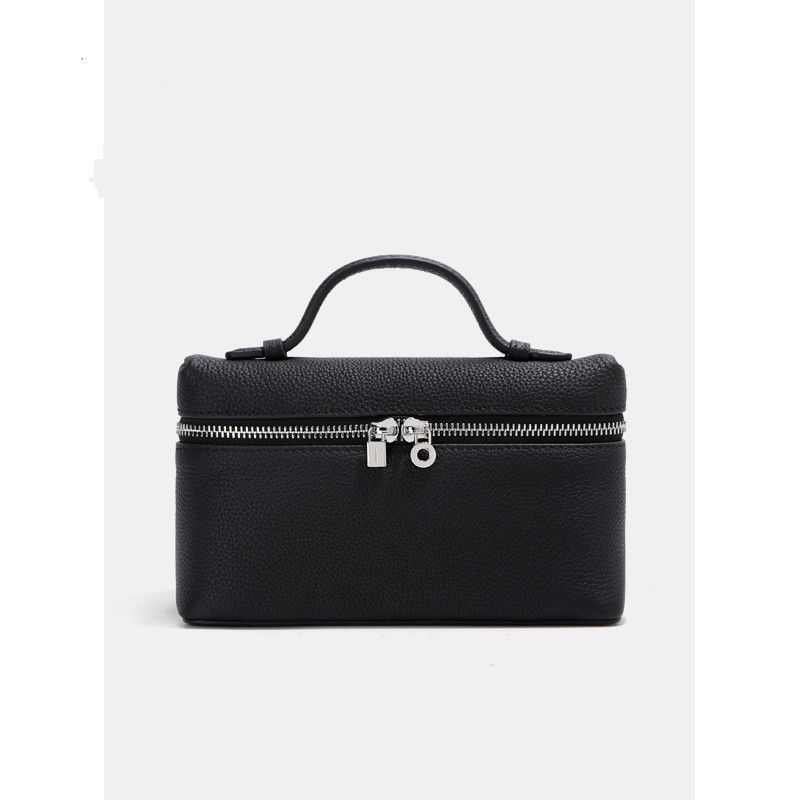 Loro Piana Extra Pocket – ნატურალური ტყავის ექსკლუზიური ტრენდული ჩანთა ელვის საკეტით