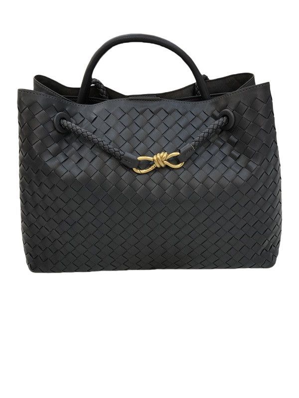 Bottega Veneta – Intrecciato წვნის ტექნიკითა და ოქროსფერი დეტალით გაფორმებული ტრენდული Tote ჩანთა